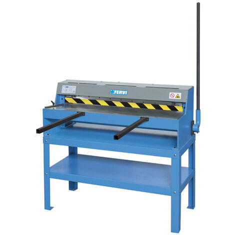 Cesoia manuale 105 cm per lamiera con banco Fervi t034/105