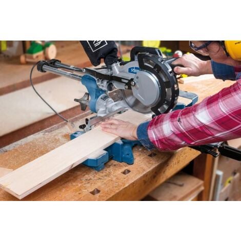 Troncatrice radiale legno Scheppach hm216 2000 w sega circolare ø 216 laser