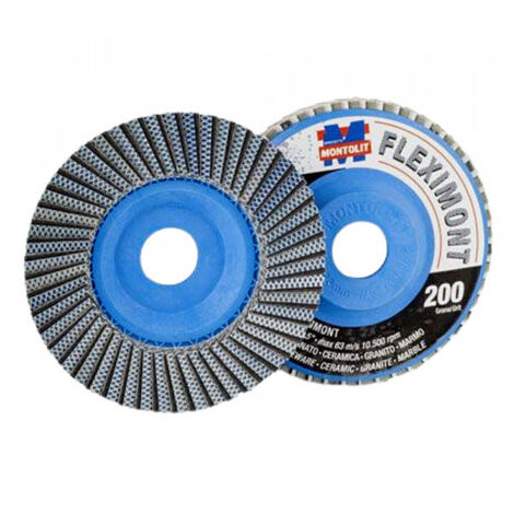 DISCO DIAMANTATO LAMELLARE GRANA 200 Ø115MM MONTOLIT FLEXIMONTGF