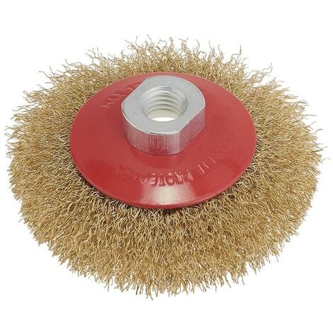 Spazzola A Disco Larga Con Filo Non Ritorto RBU, Foro 200x25xvariabile, Filo D'acciaio Inossidabile 0,20, Smerigliatrice Da Banco - Foto 7