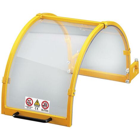 Protezione per tornio con schermo in lexan 400 mm Fervi t400