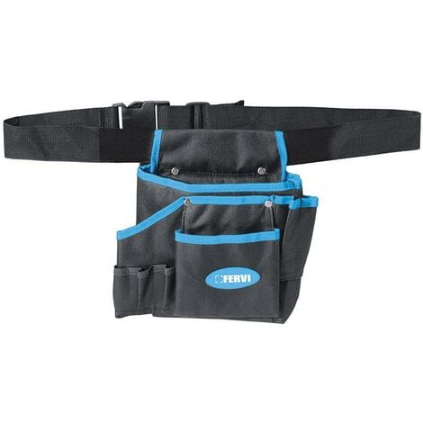 Marsupio Porta Attrezzi Da Cintura - Nero Blu, 29x16x11cm - Foto 9