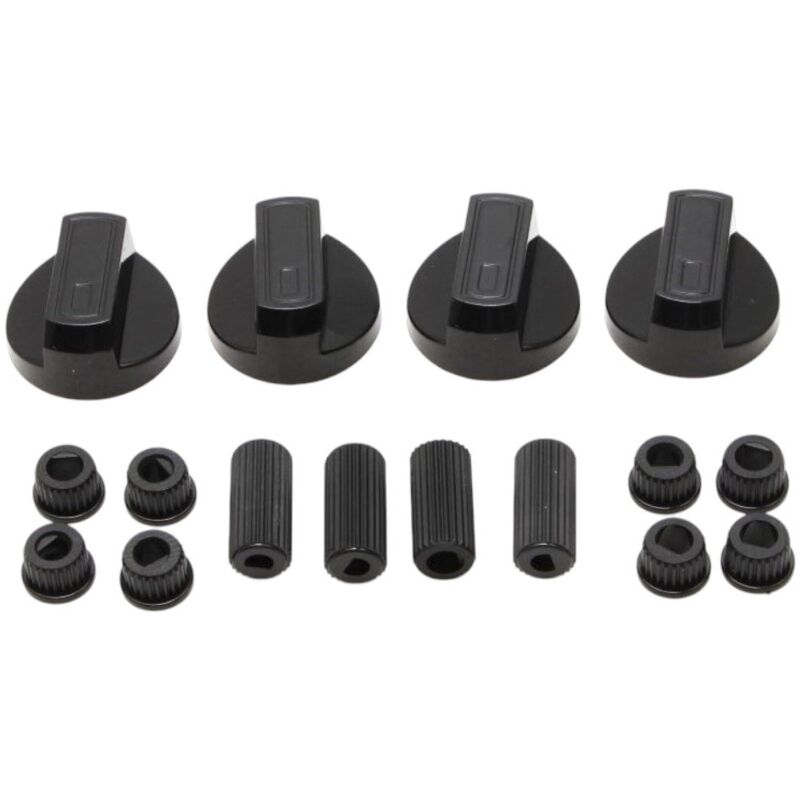 BOUTON BRULEURS GAZ NOIRE DIAMOND pour TABLE DE CUISSON