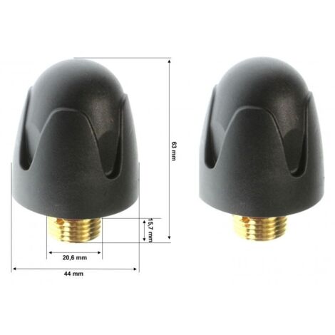 BOUCHON A CHAUDIERE NOIR UNIVERSEL POUR CENTRALE VAPEUR (1/2)