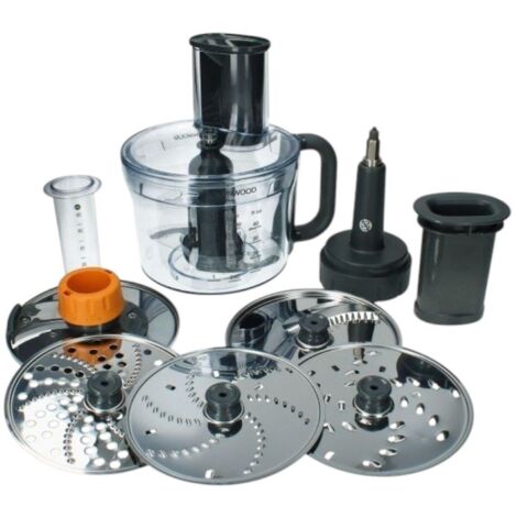 Bol multi-hachoir 2,35L en Tritan – Lame et 6 disques en acier inoxydable – Compatible robots Kenwood Chef et Major