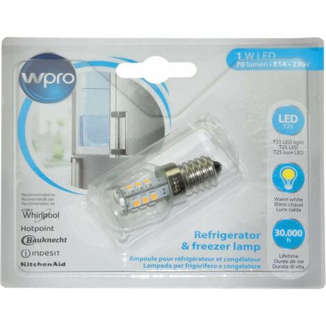 LAMPE LED E14 1.5W 240V POUR REFRIGERATEUR LIEBHERR - C00496774 (1/2)