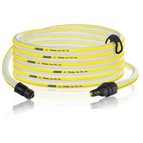 Tuyau d'aspiration (5m) avec clapet anti-retour pour Nettoyeur Haute Pression KARCHER 26431000 (1/2)