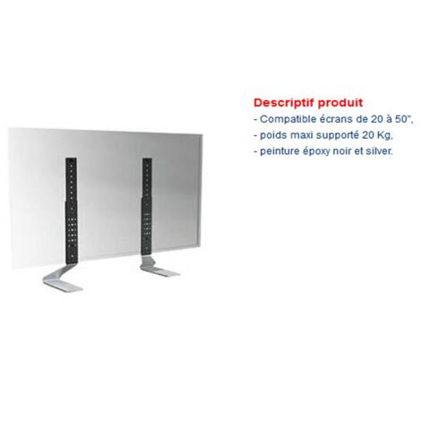 PIED TV UNIVERSEL POUR TV AUDIO TELEPHONIE - 035300 (1/2)