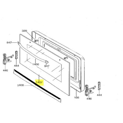 VITRE DE PORTE EXTERIEURE POUR CUISINIERE GERMANIA - 0406374