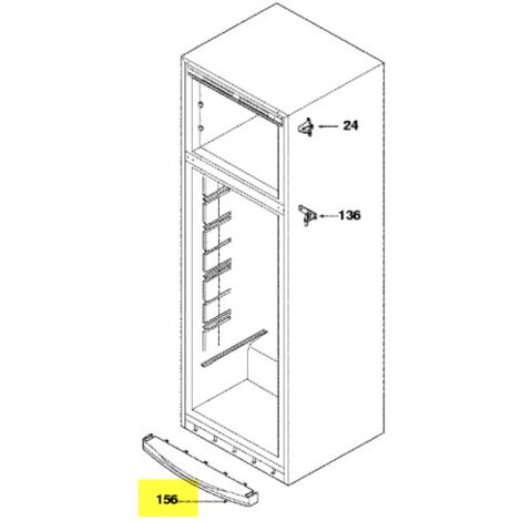 PLINTHE pour REFRIGERATEUR BRANDT - 45X8944 (1/2)