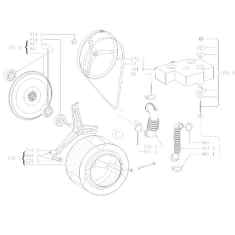Flasque complète avec roulement pour lave-linge – Compatible WHIRLPOOL – Installation facile – 481246448165