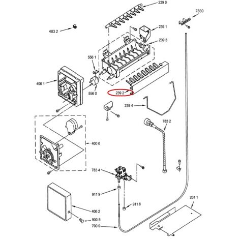 CARTER DE PEIGNE pour REFRIGERATEUR WHIRLPOOL - 481902182124