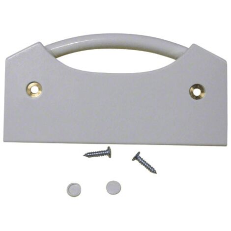 POIGNEE BLANCHE AVEC ENJOLIVEUR POUR REFRIGERATEUR LIEBHERR - 7042411 (1/2)