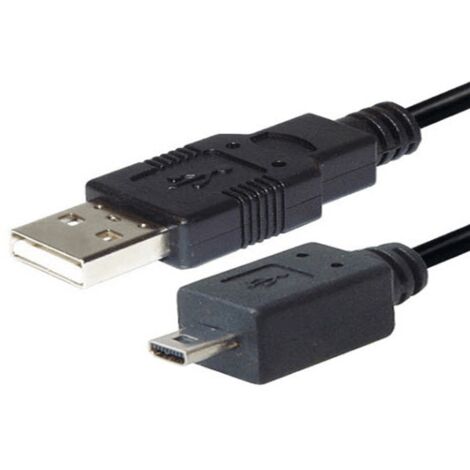 CABLE USB MALE 8 PINS MINI USB MALE 2 M POUR PIECES SON VIDEO - 8915691 (1/2)