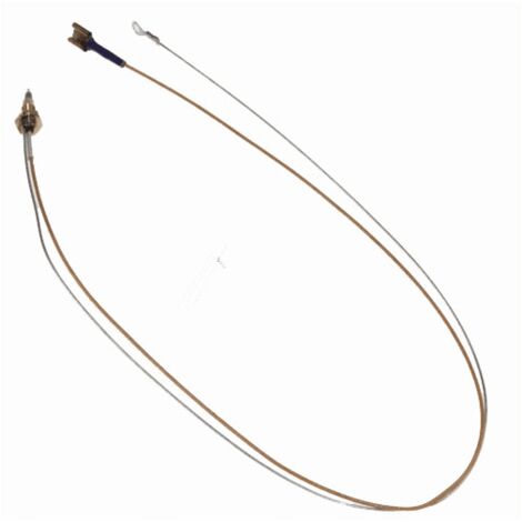 THERMOCOUPLE BRULEUR BIFILARE L=600 POUR CUISINIERE ARISTON - C00118495 (1/2)