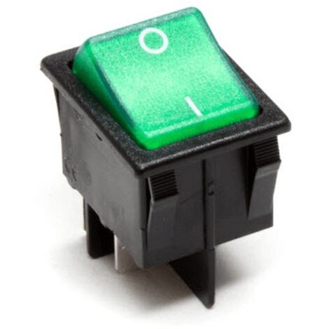 INTERRUPTEUR BIPOLAIRE VERT 4 COSSES POUR FOUR - SWT704UN (1/3)