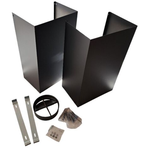 Kit cheminée noir pour hotte – Accessoire compatible avec évacuation et recyclage – Installation facile pour modèles Faber Roblin