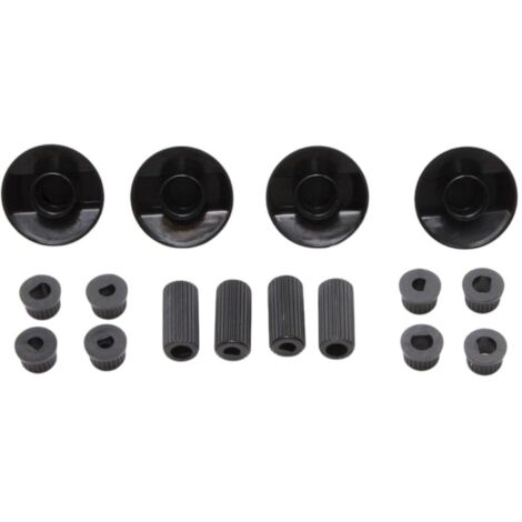 JEU DE BOUTONS UNIVERSEL POUR POÊLE À GAZ NOIR POUR TABLE DE CUISSON SEM BOUTIQUE - X376005 (1/2)