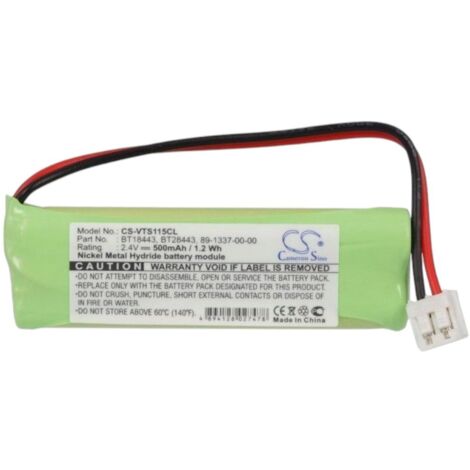 ACCU NI-MH 2,4V-2,4V-500MAH POUR PIECES ACCESSOIRES TELEPHONIE - R330379 (1/3)