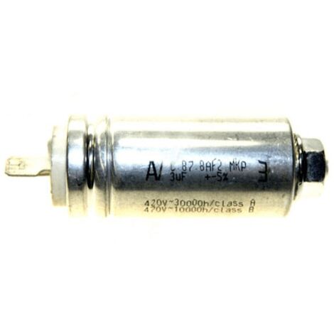 CONDENSATEUR 3 MF 420 V POUR LAVE VAISSELLE BOSCH, GAGGENAU, NEFF, SIEMENS, VIVA -
1115927012 (1/4)