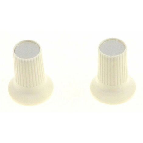 BOUTON DE COMMANDE BLANC X 2 pour FOUR BRANDT - 92X4775 (1/2)