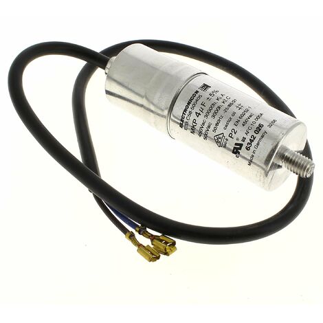 Liebherr – Condensateur MFB MP4 4μF 500V – Pièce détachée pour congélateur – Forme axiale – Tolérance 5% – Conforme ROHS