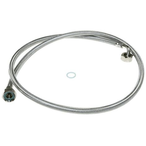 TUYAU ALIMENTATION D'EAU INOX 1,5 M COMPLET pour LAVE LINGE... (1/2)