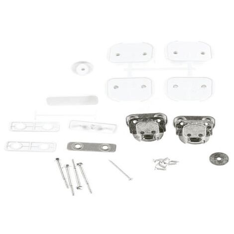 KIT CHARNIÈRE FERMETURE VOLET POUR LAVE LINGE ROSIERES - 43013964 (1/4)