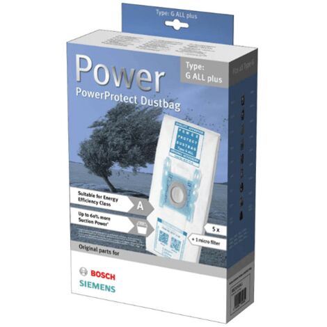 SAC ASPIRATEUR TYPE G ALL PLUS POUR PETIT ELECTROMENAGER BOSCH - 00577549 (1/2)