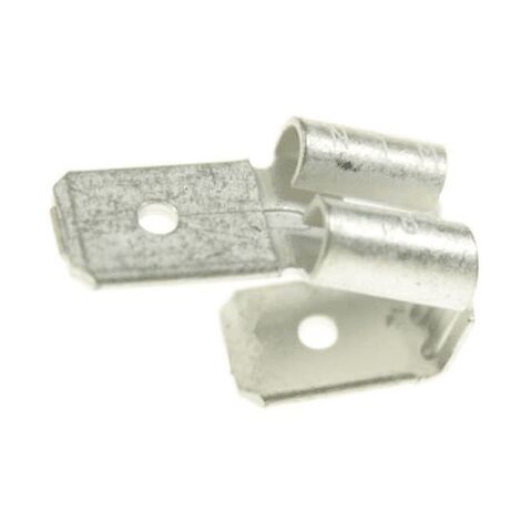 COSSE PLATE 6,3X0,8 MM 1X FEMELLE, 2 X MALE pour SECHE LINGE... (1/5)