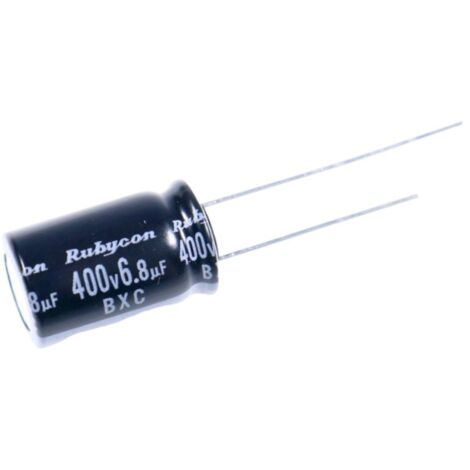 CONDENSATEUR 6,8UF-400V ELKO RADIAL 105° POUR MICRO ONDES - EKXG401ETD6R8MJ16S