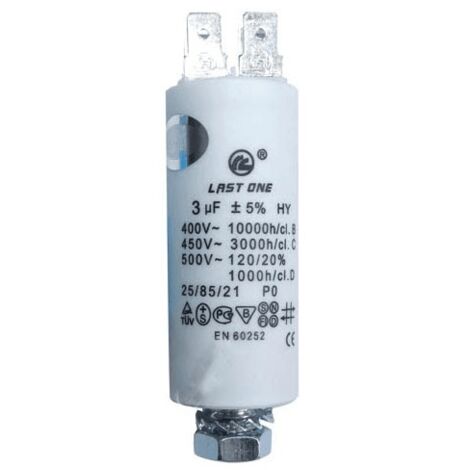 CONDENSATEUR 3ΜF 450VKW714437 POUR REFRIGERATEUR CANDY - 9010425 (1/2)