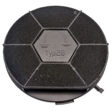 FILTRE CHARBON TYPE 28V2 DIAM 24CM POUR HOTTE BRANDT - 71X2692 (1/5)