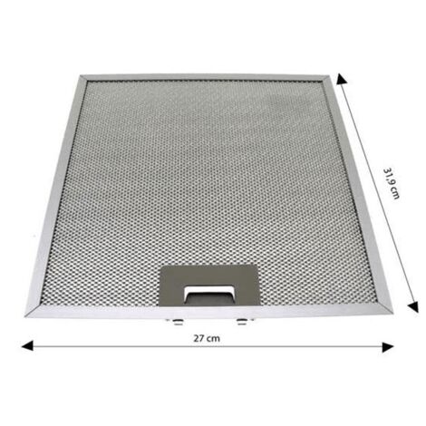 FILTRE ALUMINIUM 319 X 270 MM pour HOTTE BRANDT - ATL000041