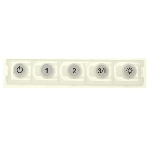 CLAVIER PLASTIQUE DE COMMANDE POUR HOTTE FABER ROBLIN - 133.0176.906 (1/2)
