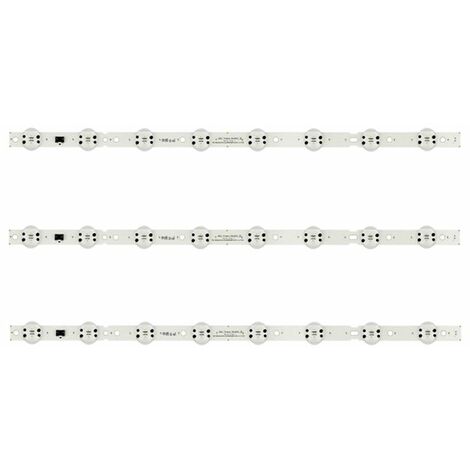 LG – Kit de barres LED pour téléviseur LCD 55 – Remplacement compatible – Éclairage optimal – 3 barres LED incluses