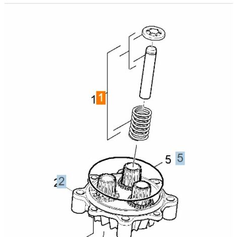 PISTON REPERE 1 pour NETTOYEUR HAUTE-PRESSION KARCHER -...
