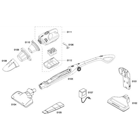 PARTIE CENTRALE REP 0103 pour PIECES ASPIRATEUR NETTOYEUR... (1/2)