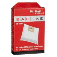 SACHET DE SACS X5 DDE045 + FILTRE POUR PETIT ELECTROMENAGER DIRT DEVIL - 7010022