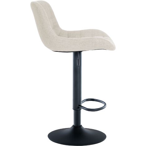Set di 2 sgabelli da bar Tover crema Tessuto