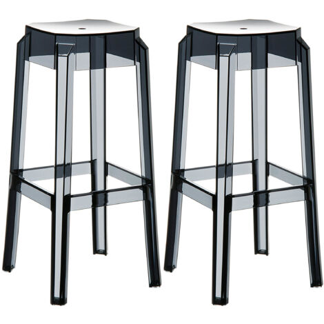 Brand 52 x 41,5 x 115 cm Movian Sarnen Set da 2 sgabelli da bar grigio 