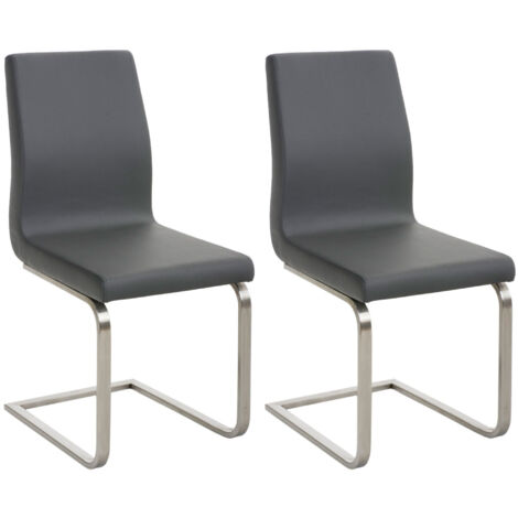 Set di 2 sedie da pranzo Belfort grigio (1/5)