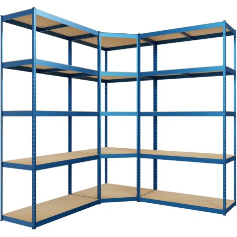 Sistema a 3 ripiani blu