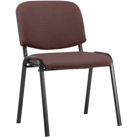 Sedia Ken in stoffa marrone