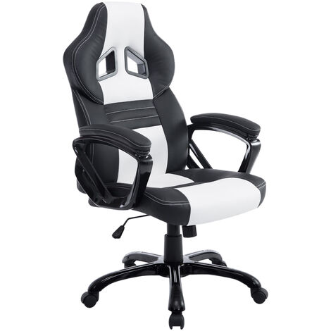 Sedia da ufficio XL Pedro Nero/bianco
