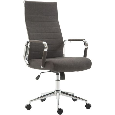 Sedia ufficio KOLUMBUS in tessuto grigio scuro