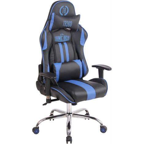 Sedia Ufficio Massaggiante Limit XM In Similpelle Nero/blu
