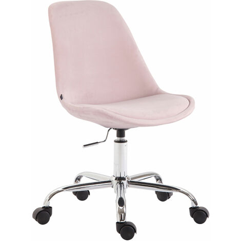 Sedia da ufficio Toulouse in velluto rosa