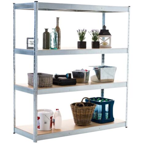 Scaffale Zincato Professionale 160x60x180 argento