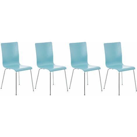 Set 4 Sedie Visitatore PEPE azzurro (1/5)